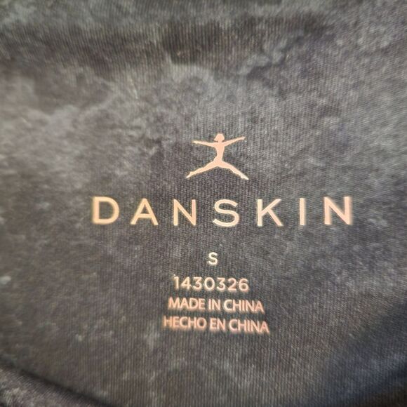 Danskin Interlock Leggings Marble Print Double Media Pockets Size Small - Picture 9 of 11
